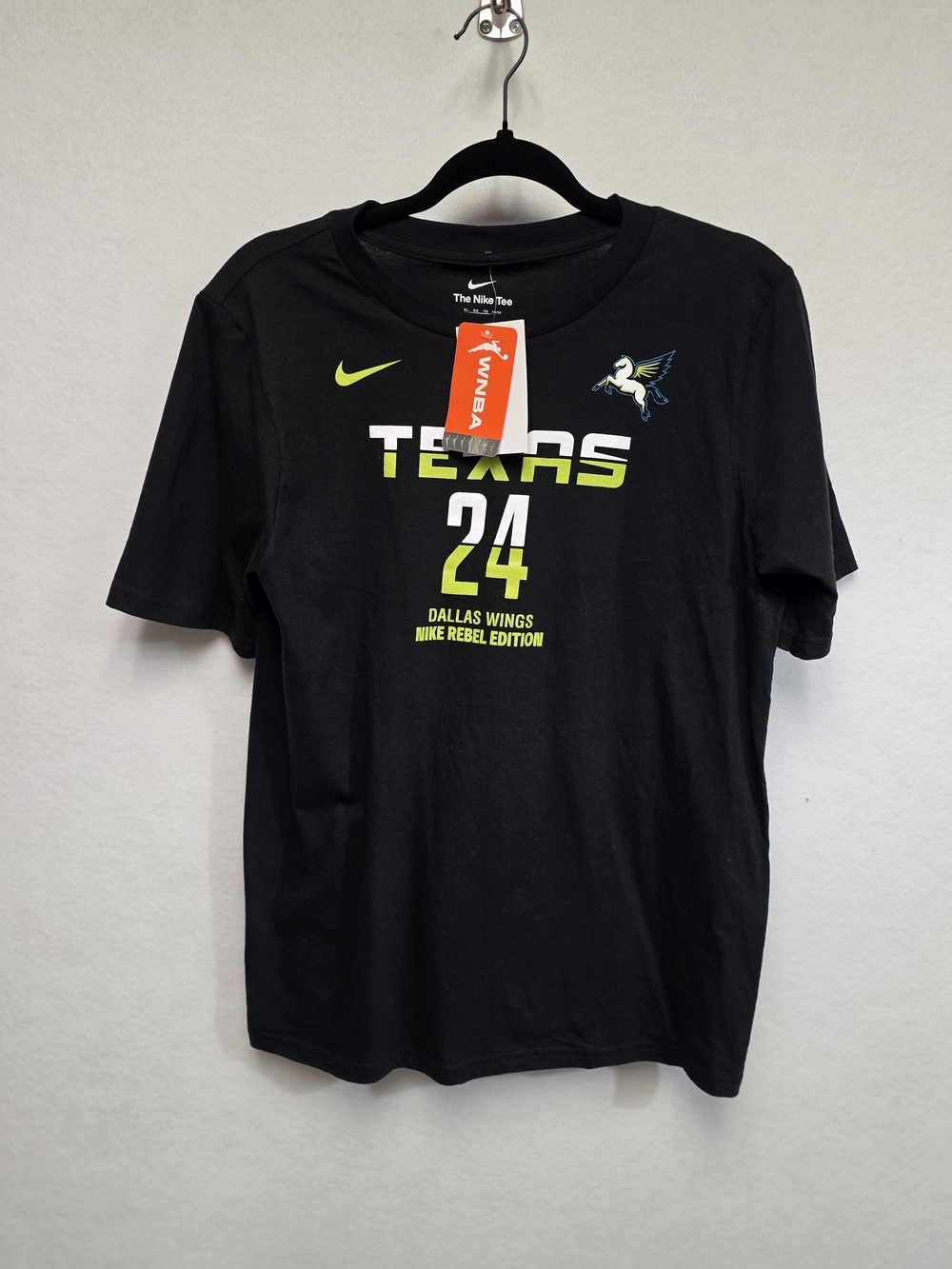 Nike Ogunbowale Black Texas 24 Dallas Wings Rebel Edition Name And Number Tee